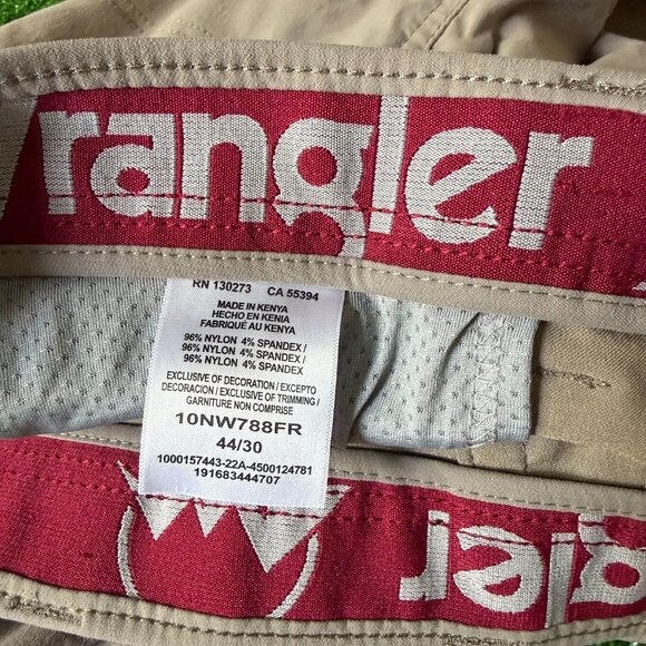 Wrangler All Terrain Flat Front Straight Leg Grey Outdoor Cargo Pants Size 44 - Picture 9 of 13